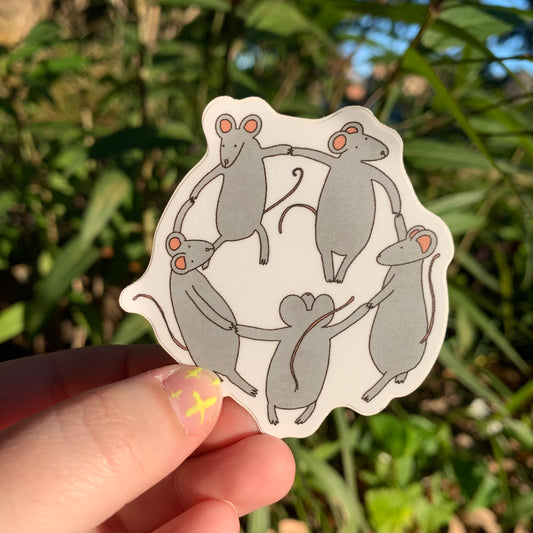 Dancing Rodents Sticker